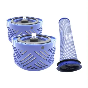 2-Pack Rear Filter Core & Pre-Filter | For Dyson V6 Vacuum Accessories