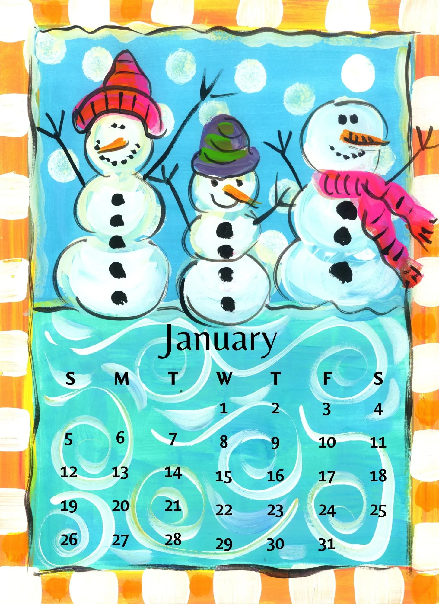 2025 Desktop Calendar Refill