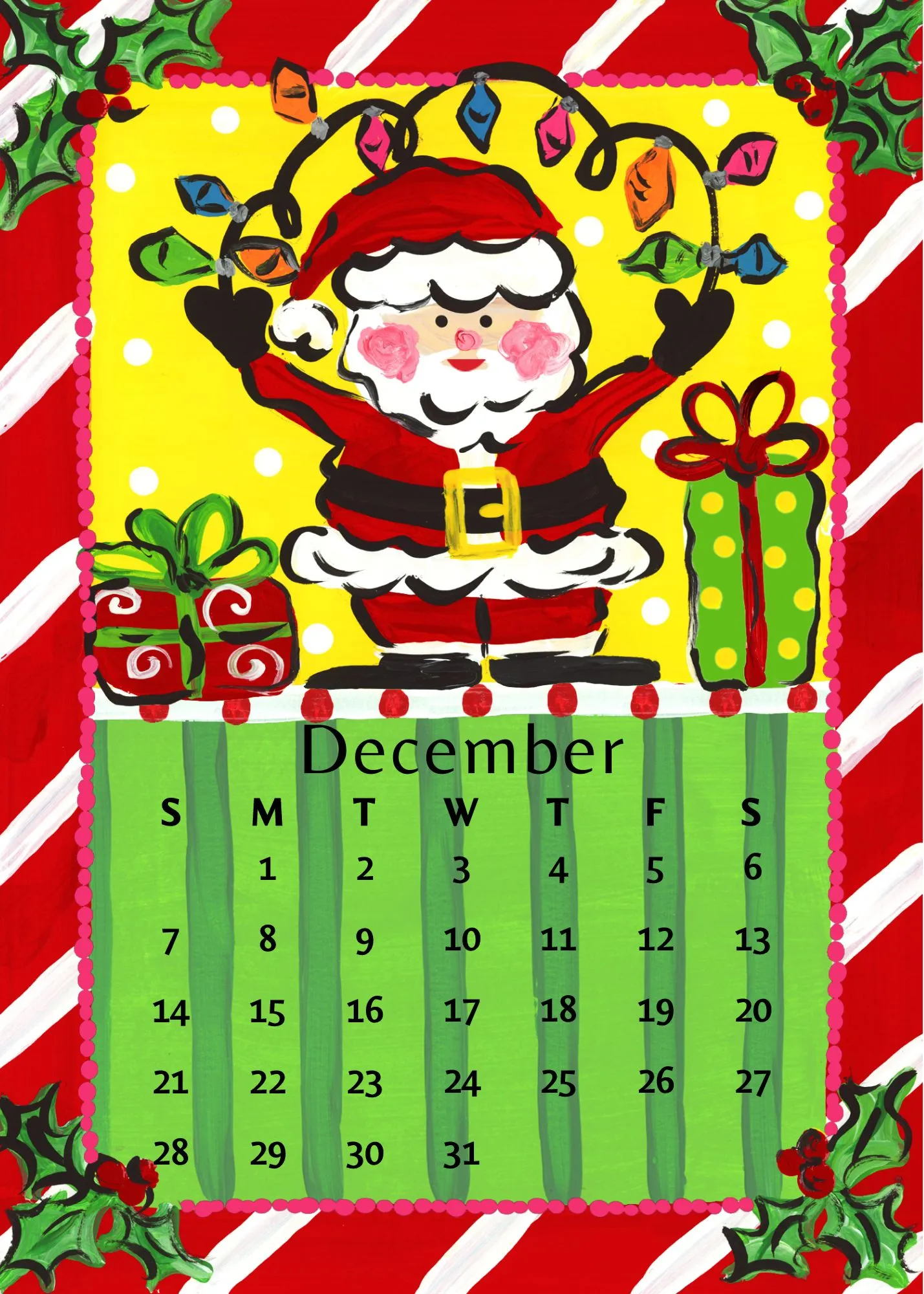 2025 Desktop Calendar Refill