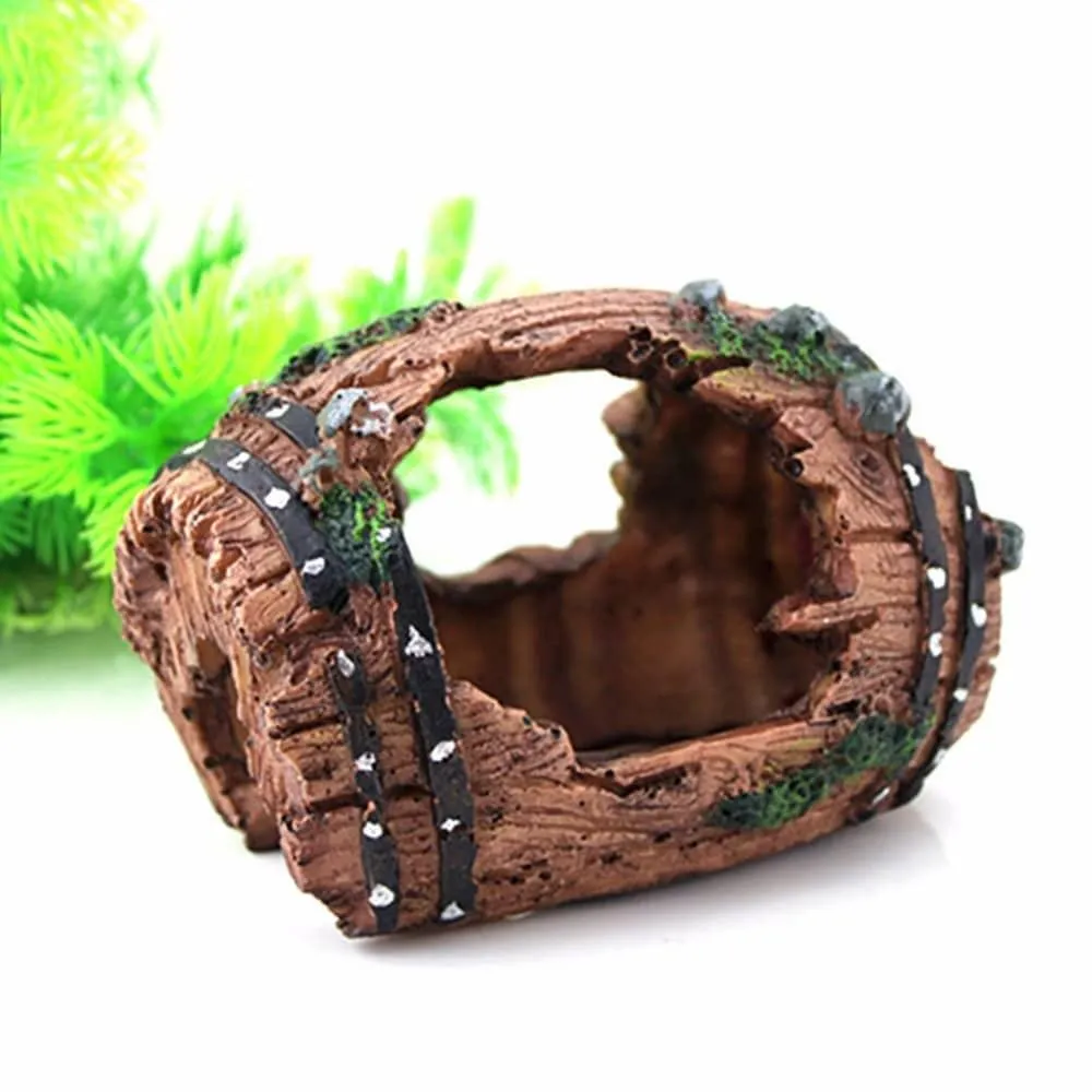 Artificial Barrel for Fish Tank
