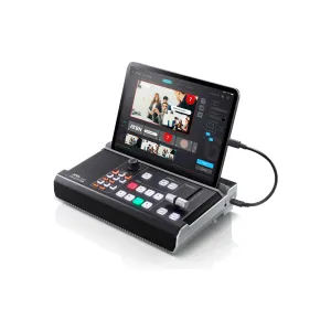 Aten UC9040 StreamLIVE™ PRO All-in-one Multi-channel AV Mixer. Preset up to 8 scenes, DVE video transition effects, a storyboard like management