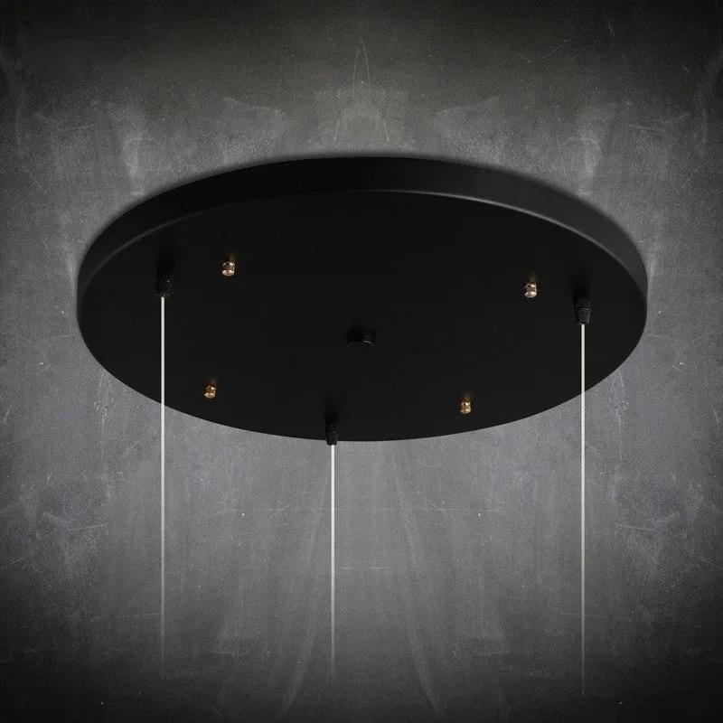 Black Multi Ceiling Light Mount Cover