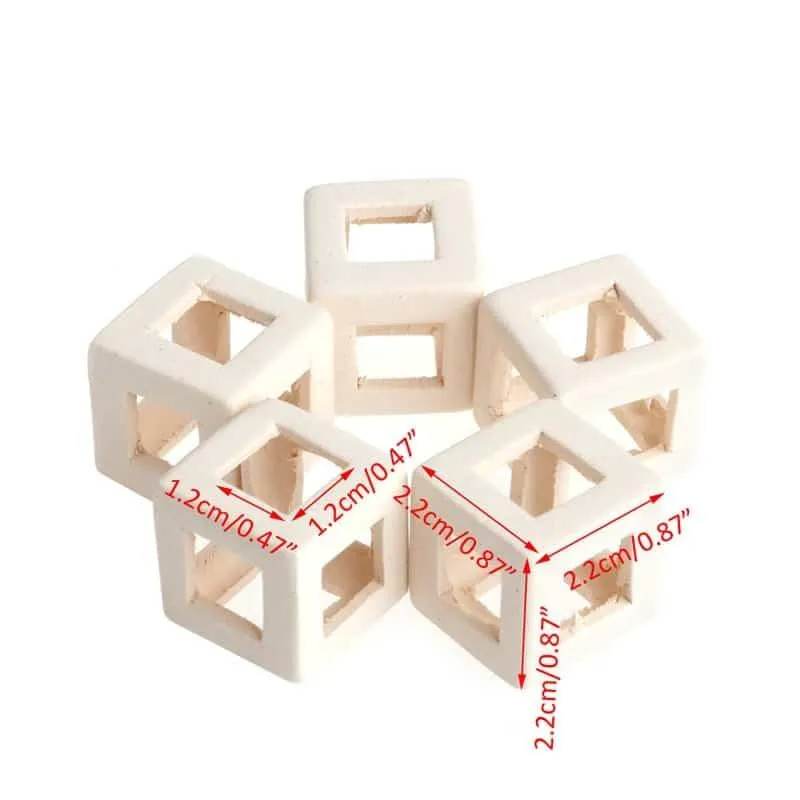 Ceramic Cube Aquarium Decor
