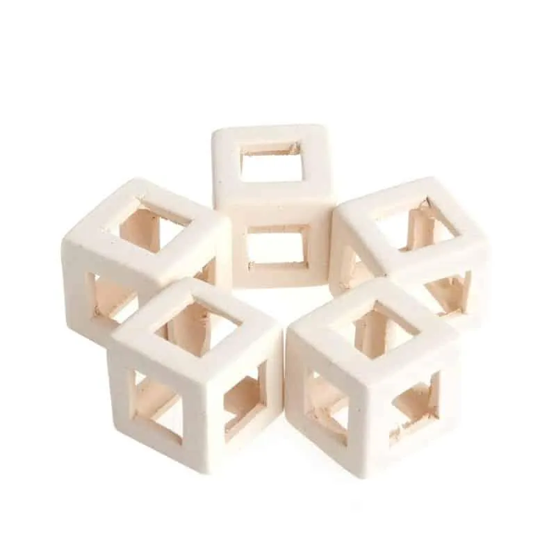 Ceramic Cube Aquarium Decor