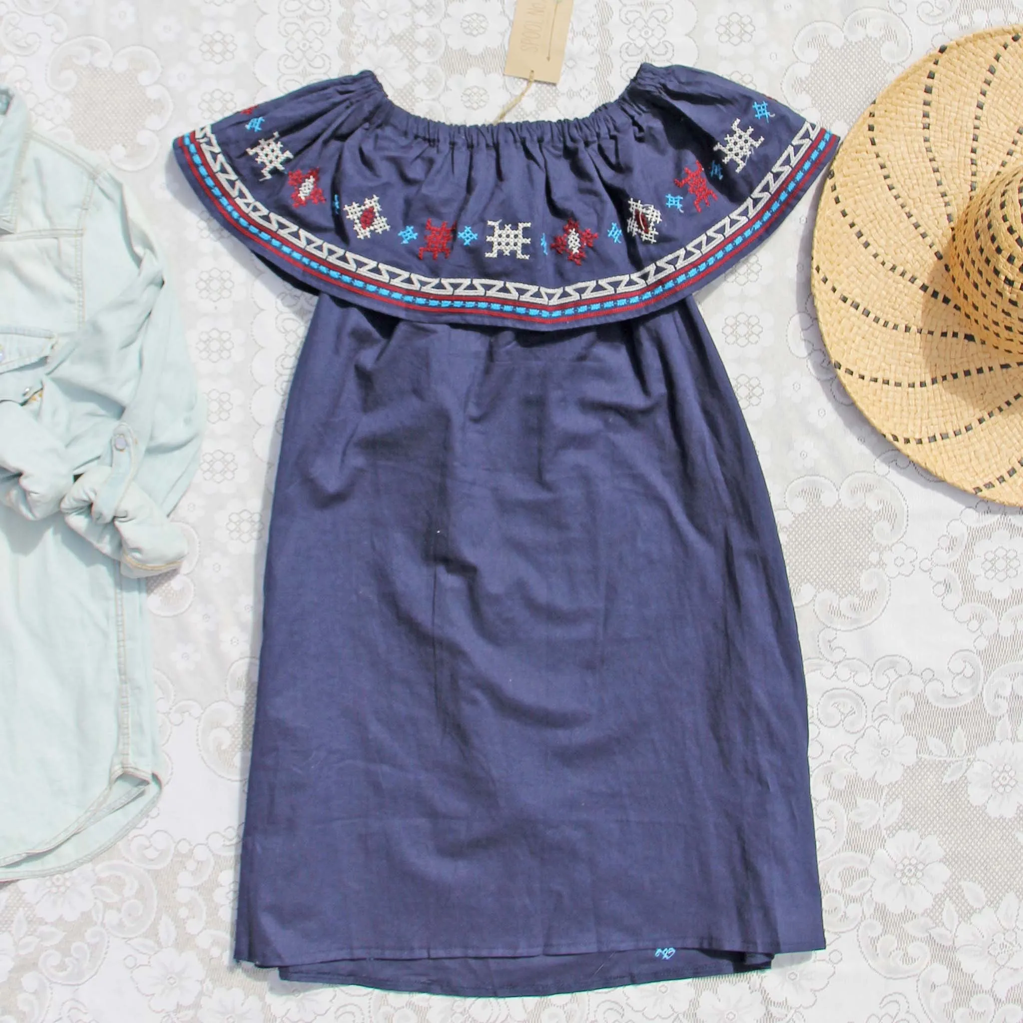 Driftwood Summer Dress in Navy