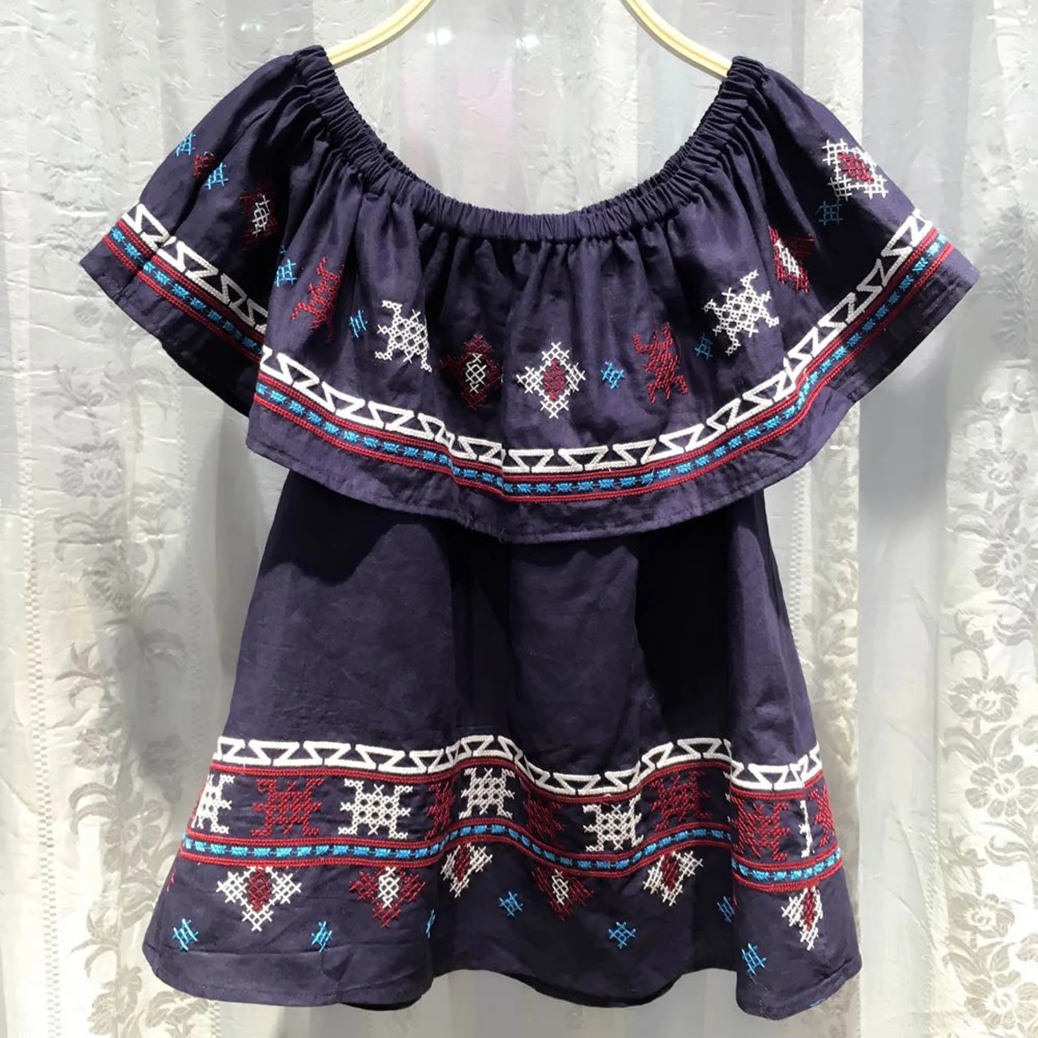 Driftwood Summer Top in Navy