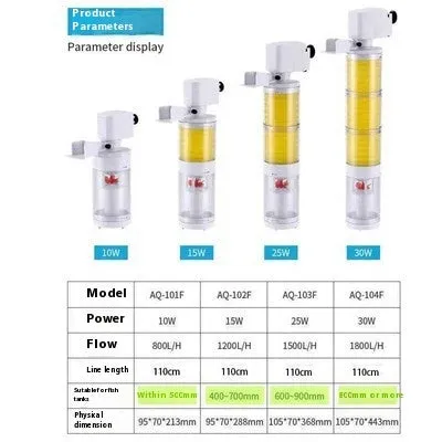 Fish Tank Built-in Filter Three-in-one Suction Wall-hung Urinal Fish Toilet