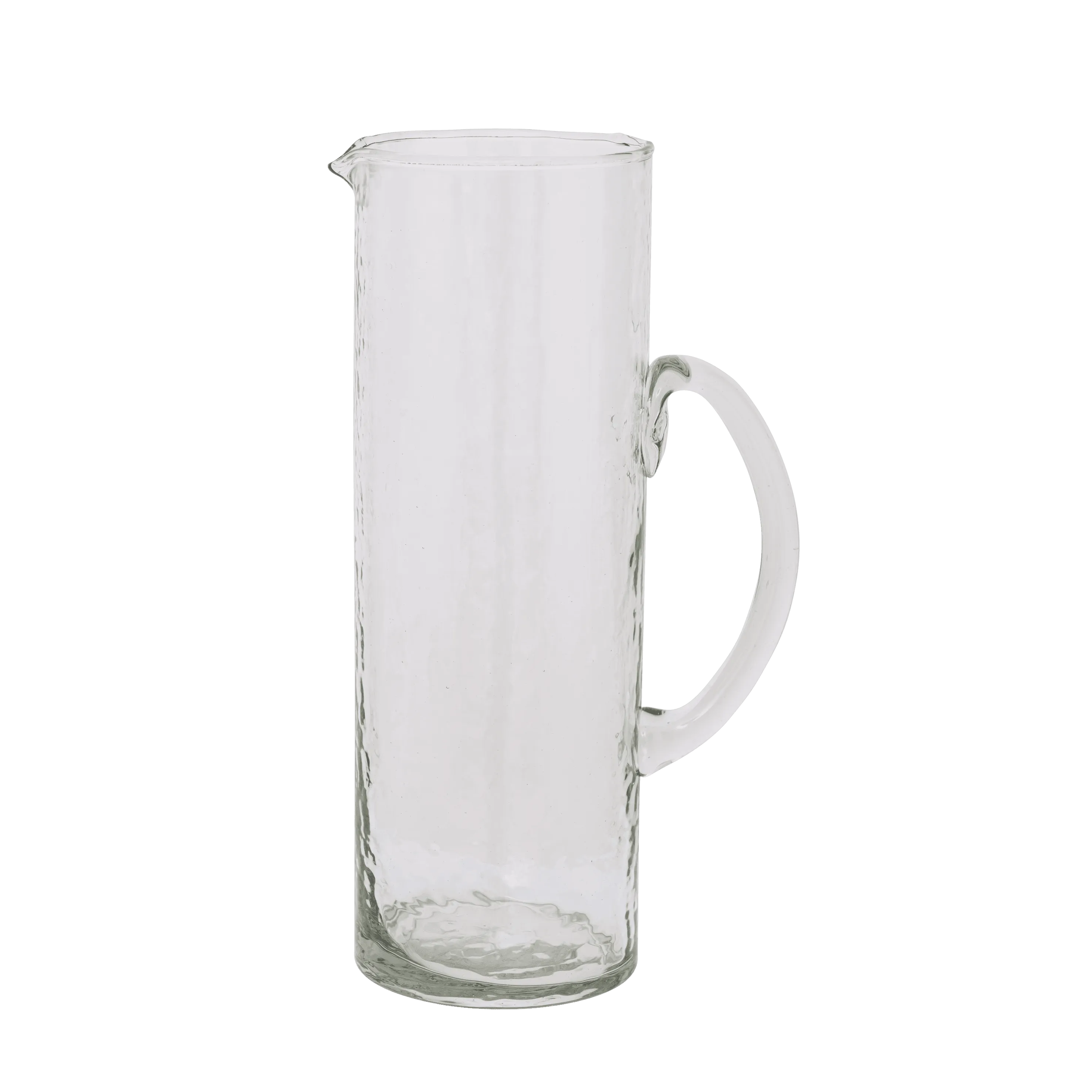 Jug Hammered Transparent