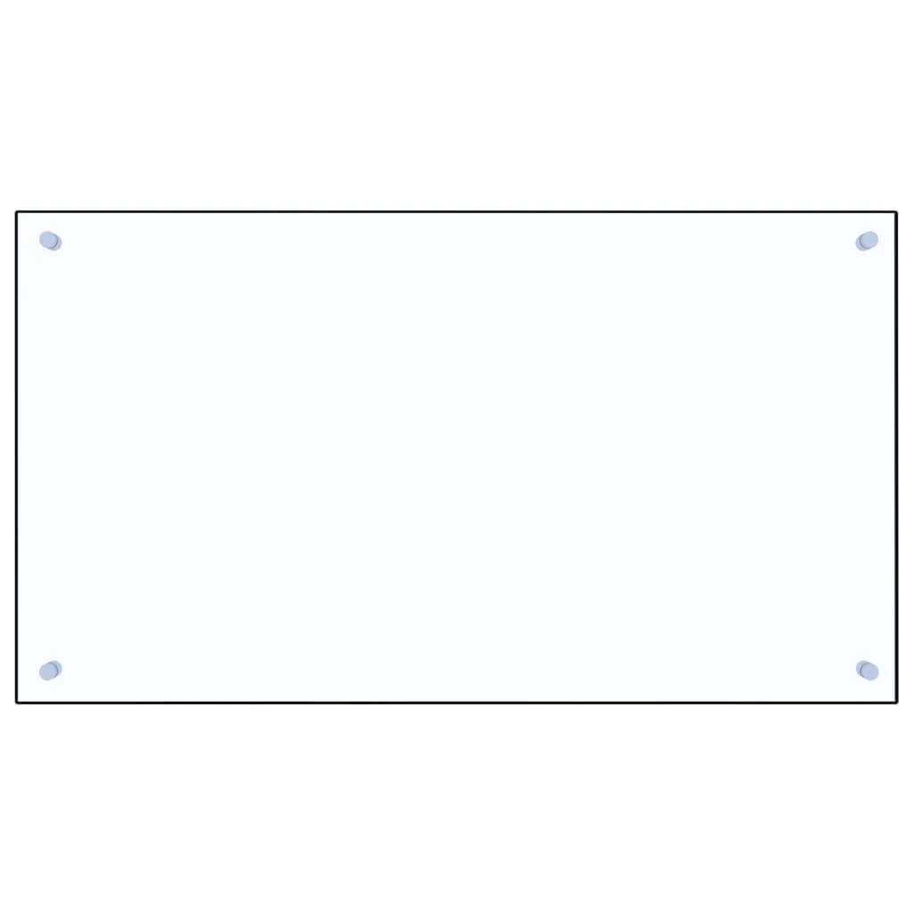 Kitchen Backsplash Transparent 90x50 cm Tempered Glass