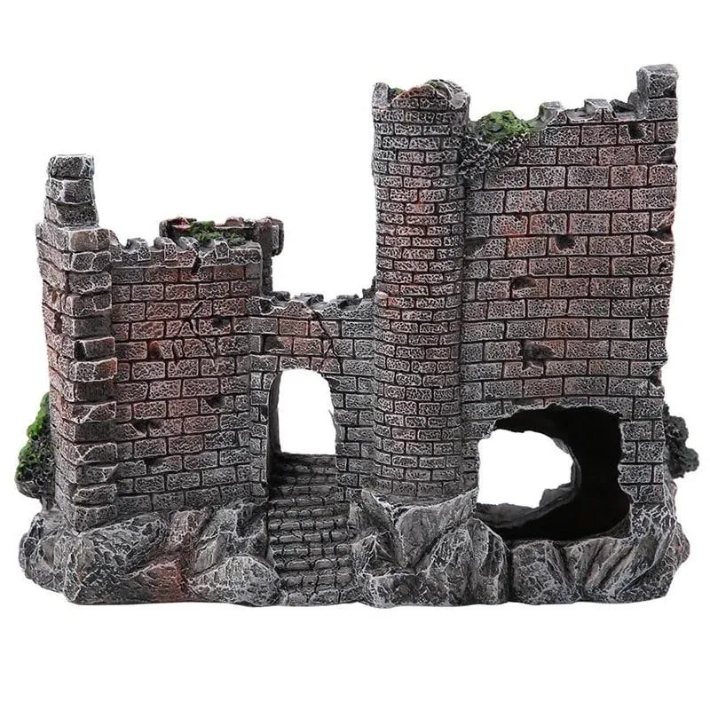 Old Castle Aquarium Decor
