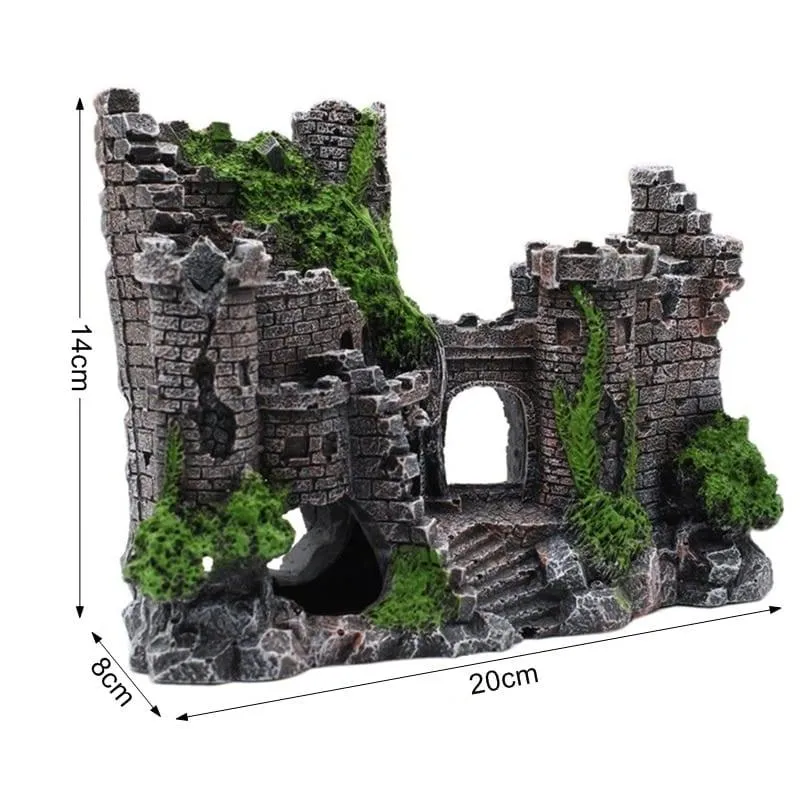 Old Castle Aquarium Decor