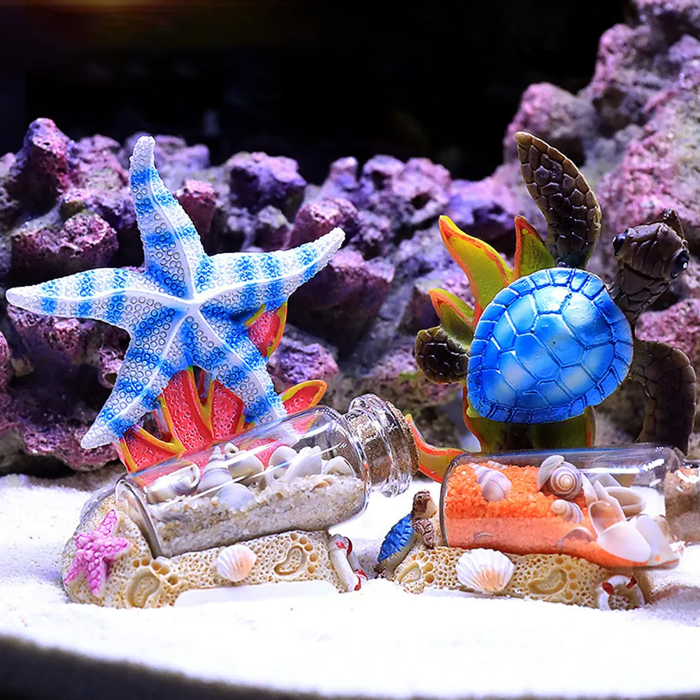 OMEM Aquarium Ornament Wishing Bottle Coral Rockery Aquarium Accessories Aquarium Landscaping Decoration