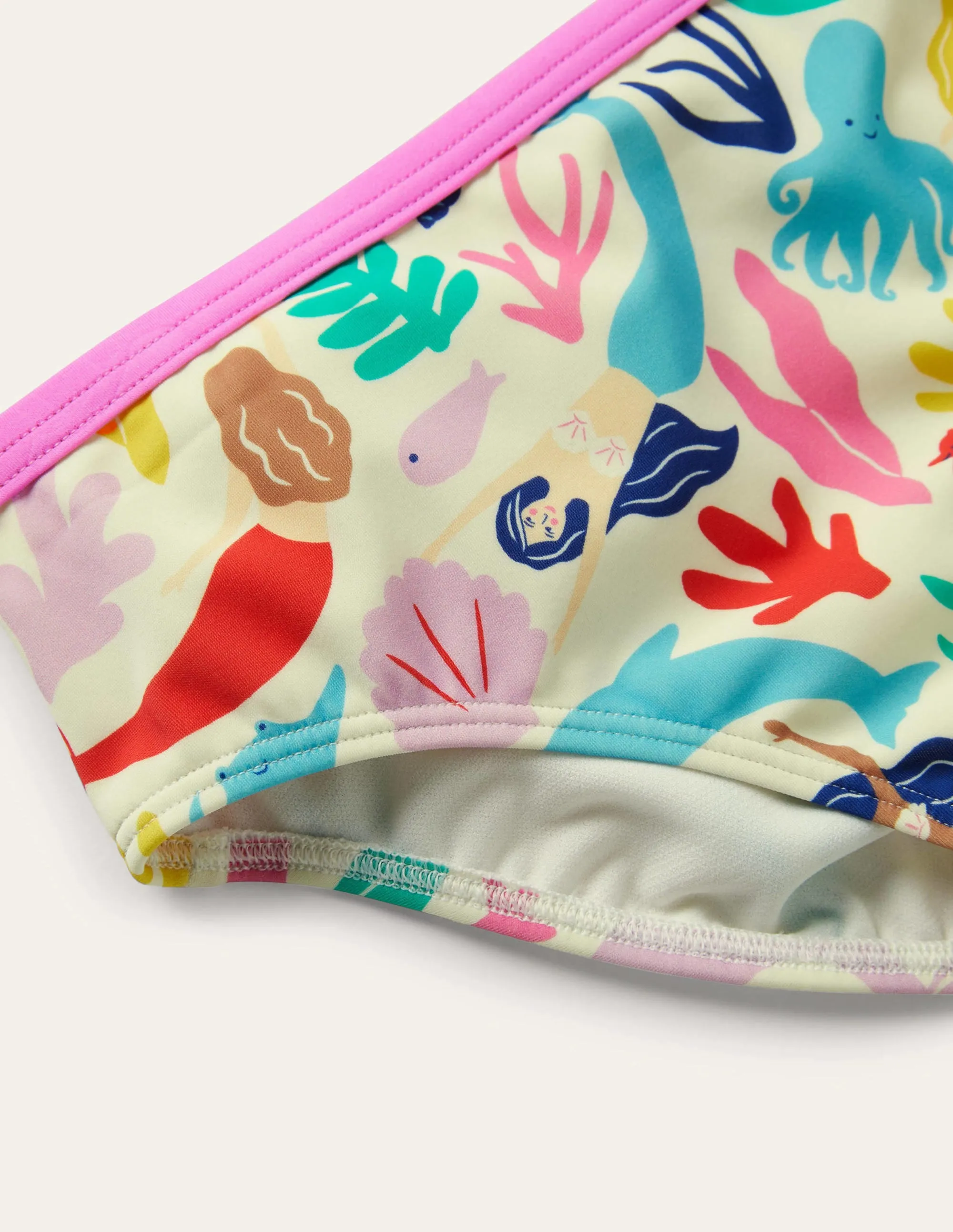 Patterned Bikini Bottoms-Multi Mermaids