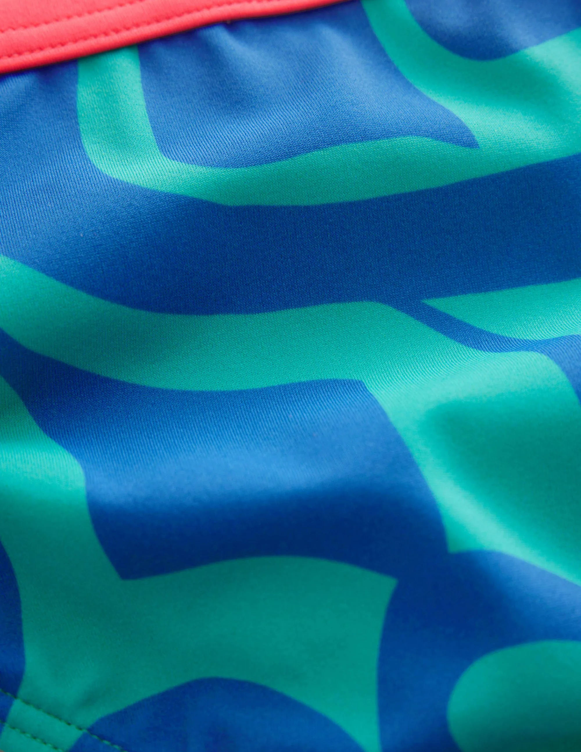 Patterned Bikini Bottoms-Tropical Green Summer Stencil