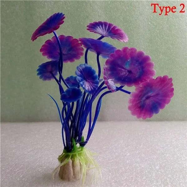 Plastic Multicolored Aquarium Plants