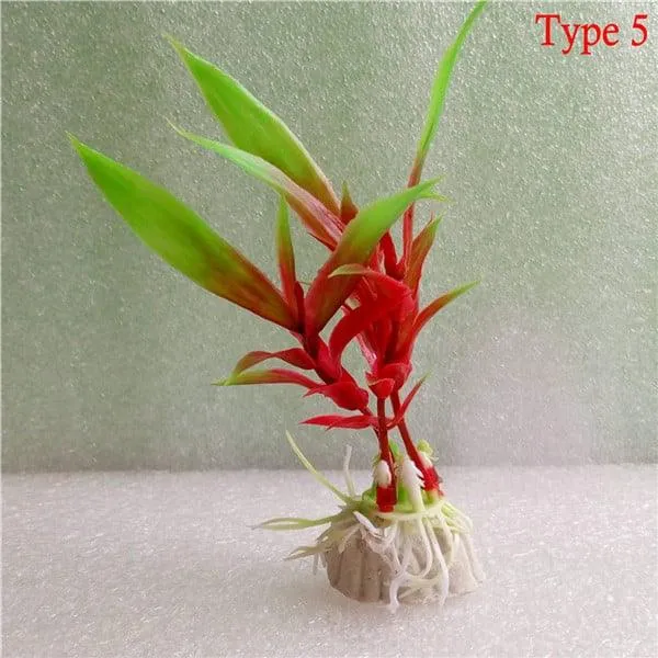 Plastic Multicolored Aquarium Plants