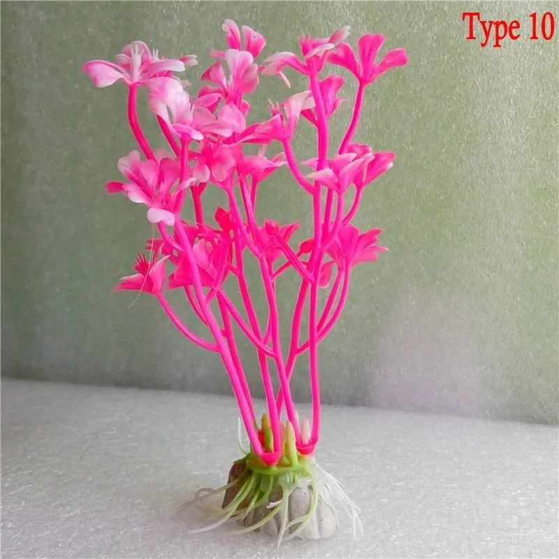 Plastic Multicolored Aquarium Plants