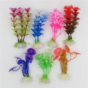 Plastic Multicolored Aquarium Plants