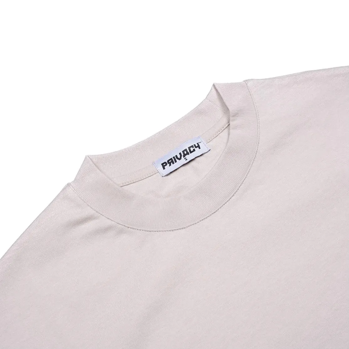 Privacy Clo Luxury Blank Tee Cream