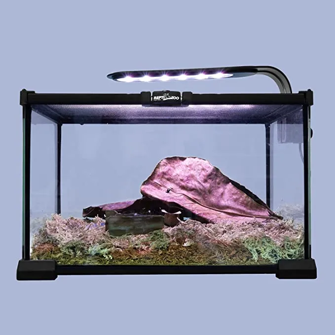 REPTI ZOO LED 7 Light Modes Clip Light 5W Day and Night LED Lights for Reptile Terrarium and Fish Tank