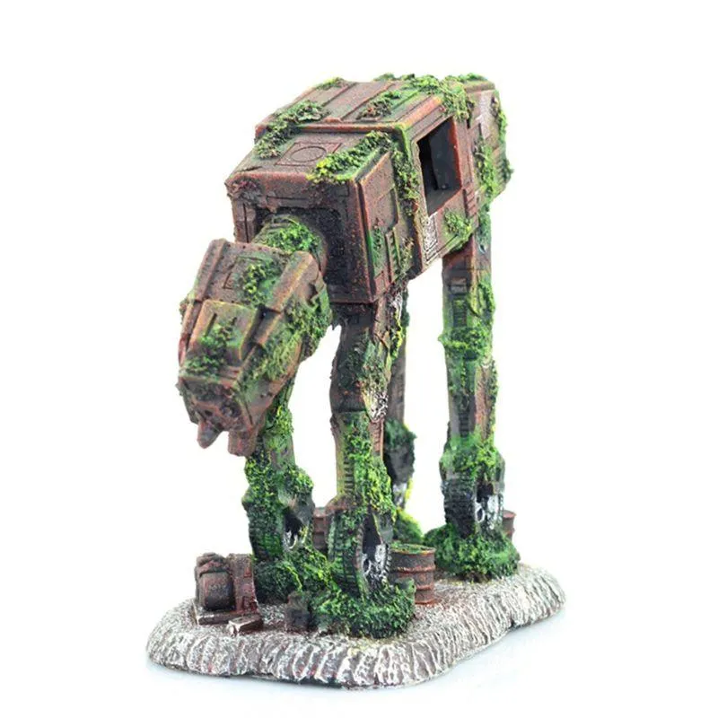 Robot Fugurine Aquarium Decor