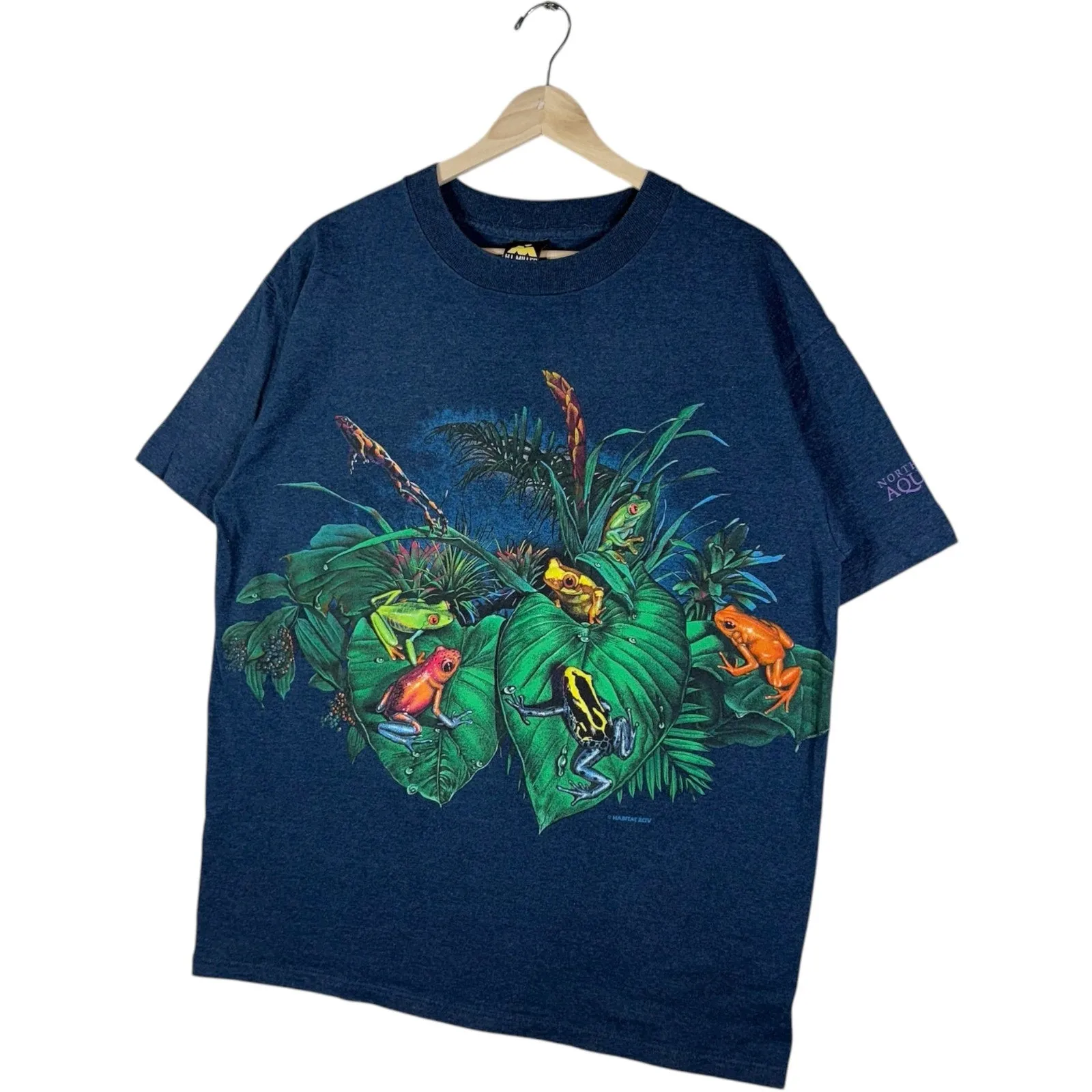 Vintage North Carolina Aquariums Frog Tee