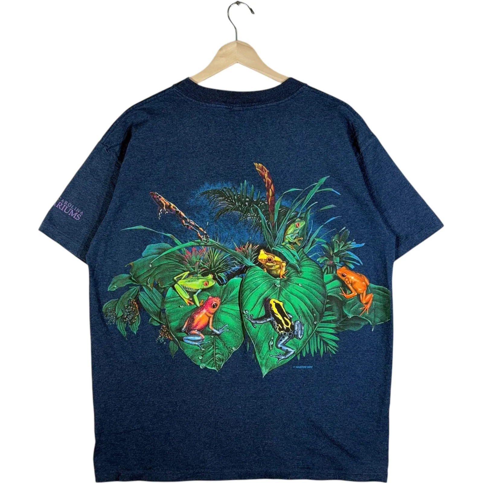 Vintage North Carolina Aquariums Frog Tee