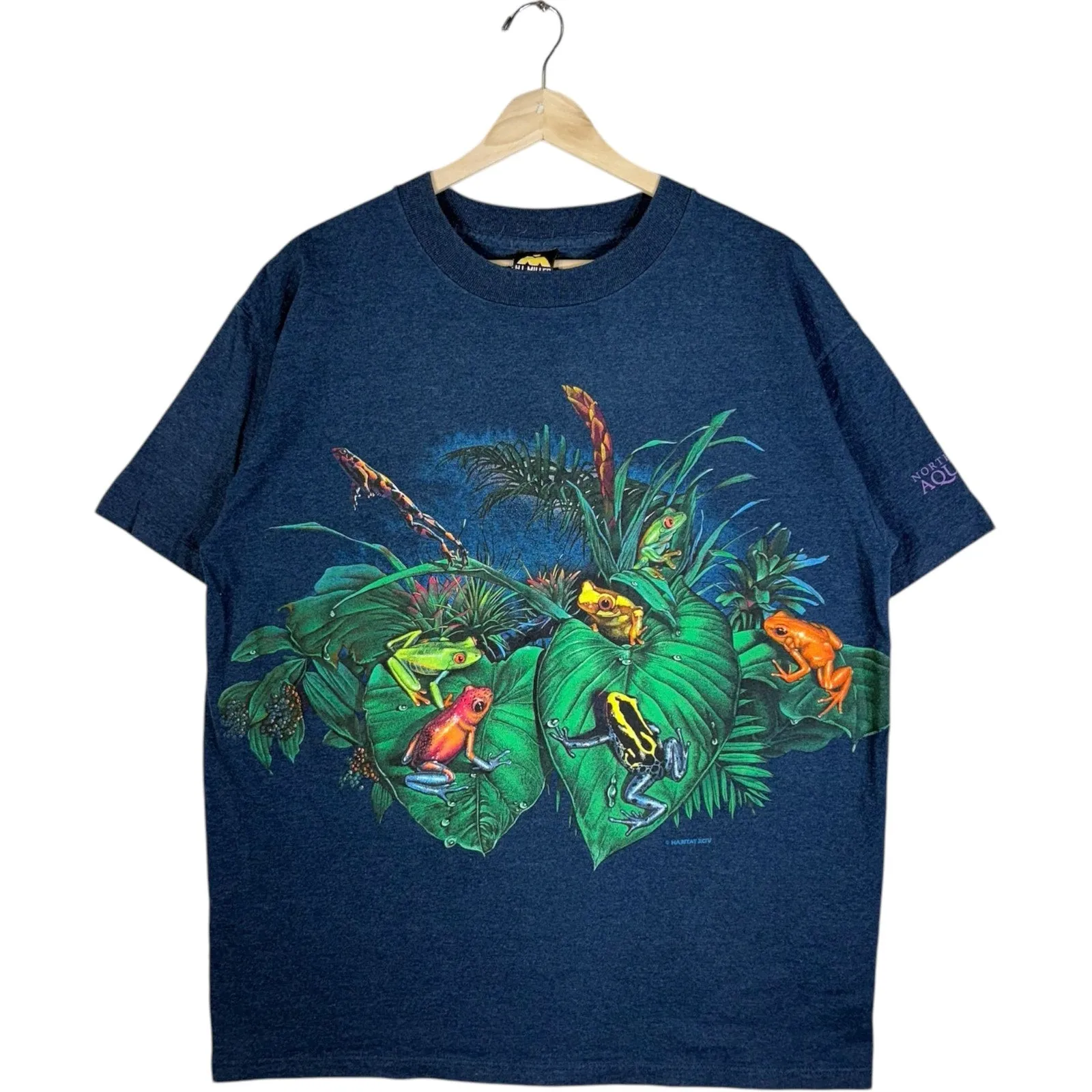 Vintage North Carolina Aquariums Frog Tee