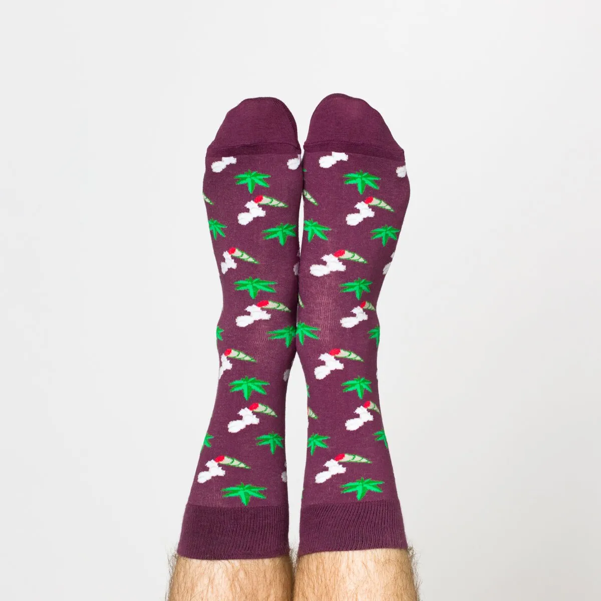Weed Crew Socks - Large